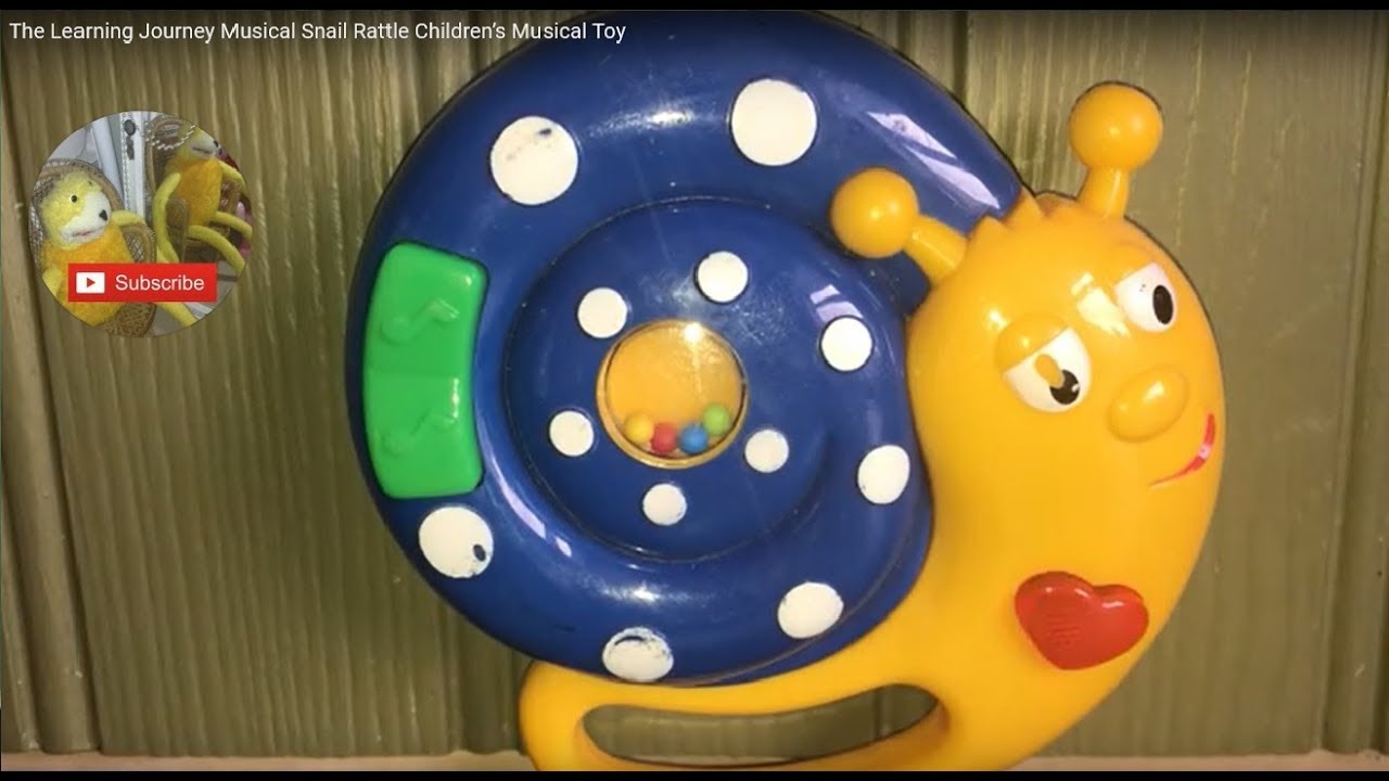 The Learning Journey Musical Snail Rattle Children’s Musical Toy YouTube
