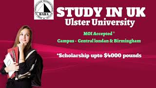 Study in UK with Ulster university. Overseas educational and placement consultancy At Bangalore.
