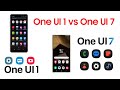 One UI 1 vs One UI 7 – Old vs New Samsung UI