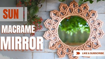 DIY Macrame Mirror Tutorial 🪞 | Easy Boho Wall Decor Idea for Beginners | Handmade Home Decoration