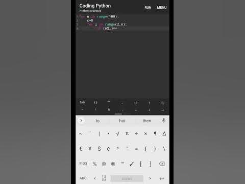 Python program for printing prime numbers from 0 to 100 #python # ...