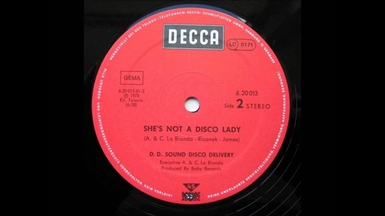 D.D. Sound - She's no a disco lady (1978) 12" Vinyl