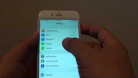 iPhone 6: How to Enable / Disable Cellular Data (3G / 4G)
