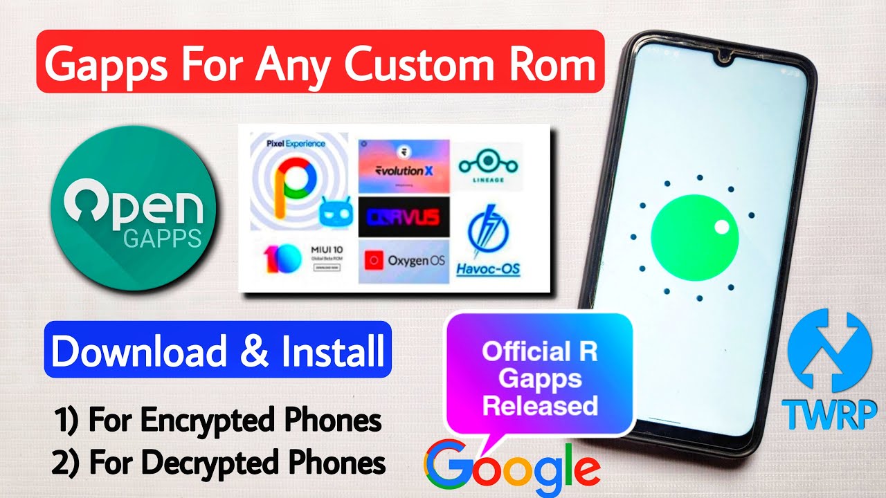 How To Install Gapps In Any Custom Rom. Gapps For Android 11 Custom Rom.  Official Open Gapps Project
