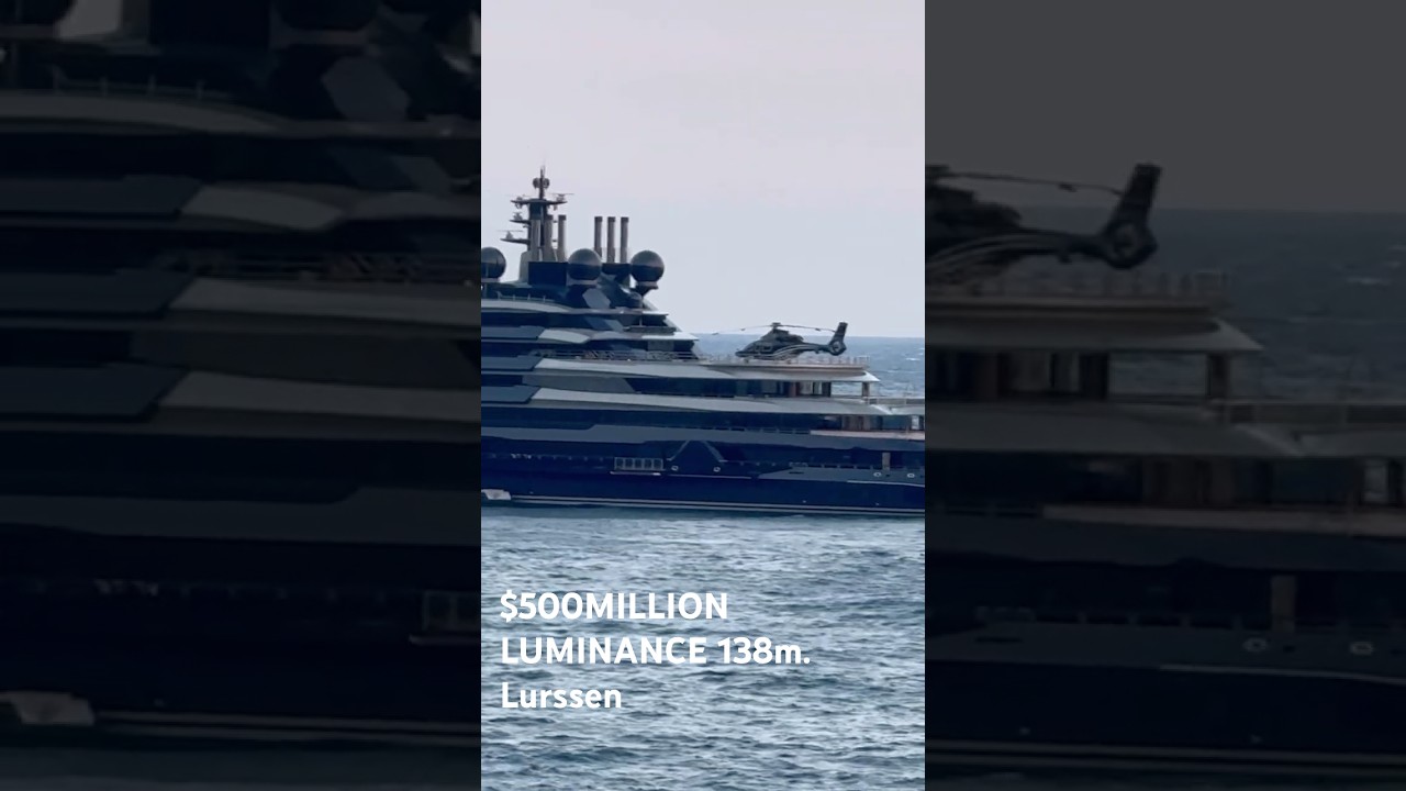 Ukrainian  Billlionaire RINAT AKHMETOV $500MILLION Megayacht LUMINANCE by Lurssen 138.8m