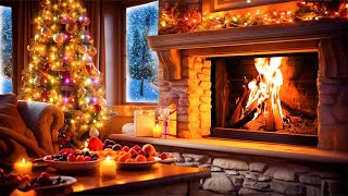 24/7 Beautiful Christmas Ambience ?? Relaxing Christmas Music Fireplace ? Christmas Music Fireplace