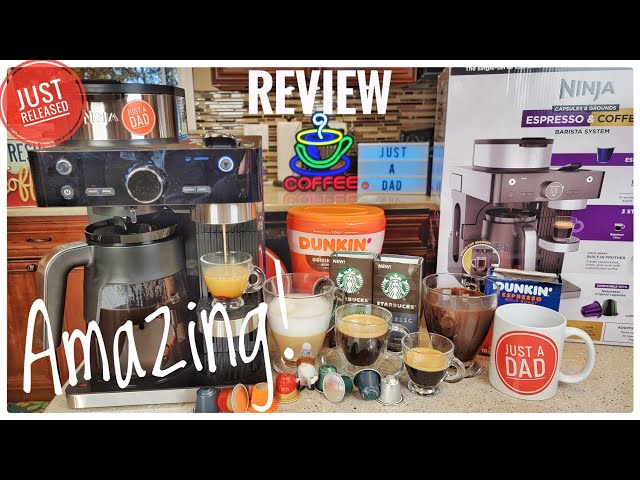 Review Ninja Espresso & Coffee Barista System Nespresso Pod Coffee Maker  CFN601 I LOVE IT!!!! 