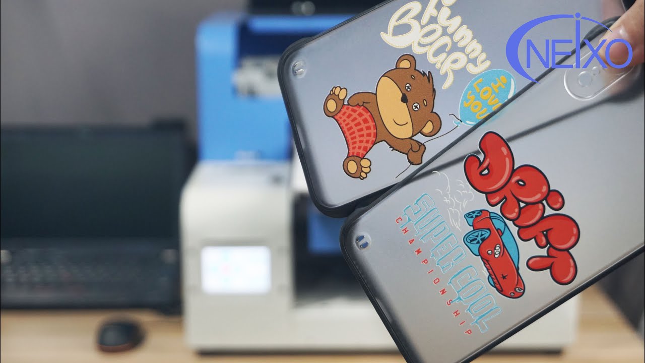 A4 small size cell phone case printer Led UV flatbed printer YouTube