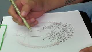 Traditional Lighthouse Tattoo Sketch