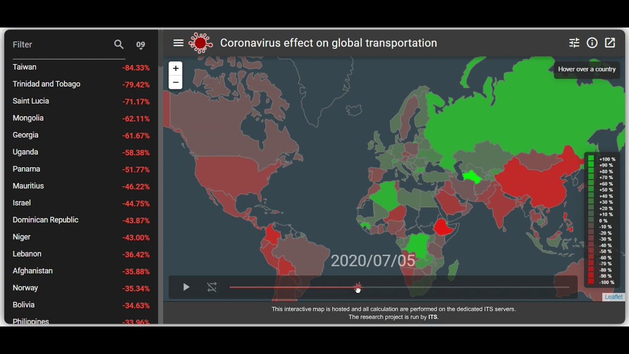 Ricerca ITS sugli effetti del  coronavirus sui trasporti globali