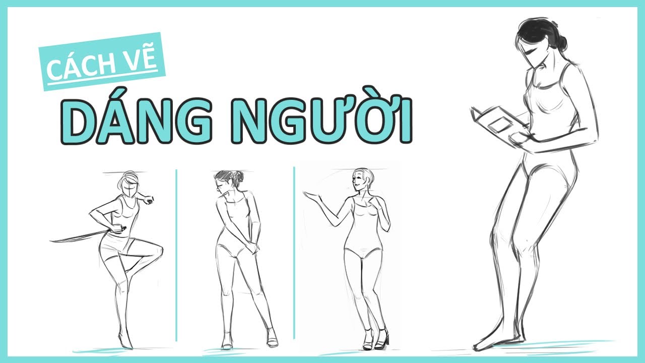 Cách Vẽ DÁNG NGƯỜI ( Gesture ) - YouTube