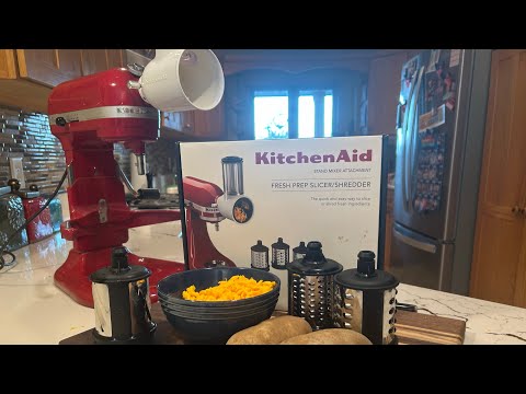 KitchenAid Fresh Prep Slicer/Shredder Attachment Demo - YouTube