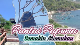 PASIR PUTIHNYA BERSIH DAN BERSINAR || PANTAI PAPUMA JEMBER