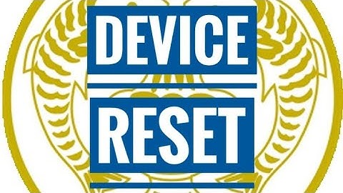 Device Reset | RBB SMART
