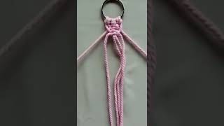 DIY Macrame Square Knot With Beads Part 2 #macrame #macrameknot #squareknot #macrametutorial #craft