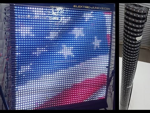 How To Make Flexible LED Panel Video Screen DIY T300K Real Time WS2801 LED Soft Curtain