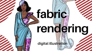 How to  render fabric on Digital illustration. screenshot 3
