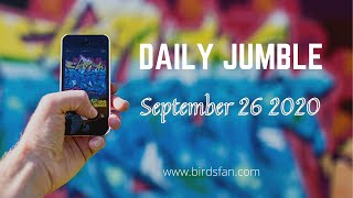 Daily Jumble September 26 2020 | Jumble Answers for 9/26/2020