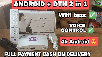 D2H STREAM SMART ANDROID BOX, with VOICE CONTROL , Unboxing and Latest offer | Cheapest in INDIA 😍