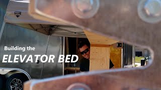 Thinking on many different levels | Elevator Bed Part 2 | Cargo Trailer Conversion | Episode 12