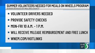 Summer Meals on Wheels volunteers needed in Midland County