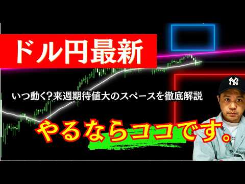 【FXドル円最新】やるならココです。来週期待値大のスペースを徹底解説！ 2026年6月1日（月）～