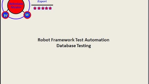 Robot Framework Database Testing