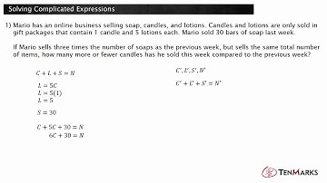 Solving Complicated Equations (A-SSE.1)