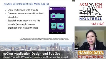 npChat Application Design and Pub-Sub @ ACM ICN 2020 NDN Tutorial