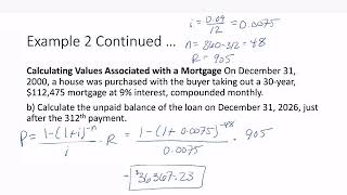 Math 1500 - Chapter 10 Section 3 - Amortization of Loans