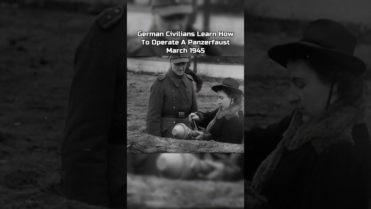 German Civilians Learn How To Operate A Panzerfaust