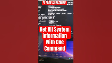 Get All System Information With One Command | system info #youtubeshorts #shorts