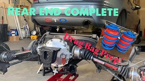 Upgrading bushing and prep for drag bags on the GTO (2 of 3 Rear Suspension Videos)