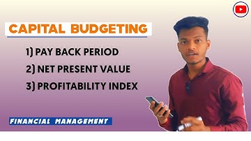 How to Calculate Pay back period, Net present value & Profitability index ( #capitalbudgeting )