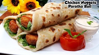 Chicken Nuggets Paratha Roll Recipe | Easy Recipe | Ramadan Recipe | By Food Mania screenshot 5