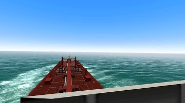 COLREGs - Rule 16 - Scenario: Action by give-way vessel - Crossing (360° turn STBD) - Bridge view