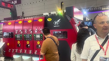 corrugated carton box line/ HS-B inline type flexo printer slotter die cutter folder gluer machine