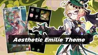 Emilie aesthetic home Screen 💐 Genshin impact screenshot 1