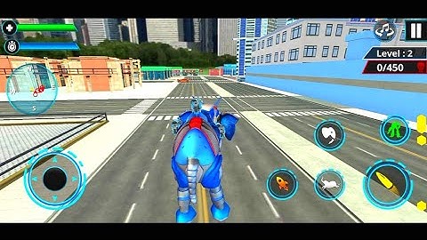 Police Elephant Robot Games - Android Gameplay