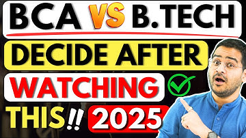 💥BTech vs BCA🤔Engineering vs Computer Application? BTech or BCA? #bca #btech #bcacourse #cse #engg
