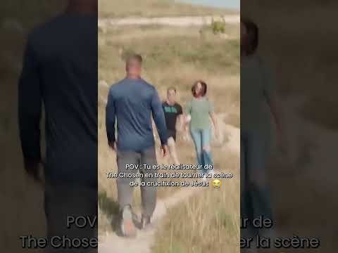 Une émotion impossible à retenir durant le tournage de la Crucifixion ...