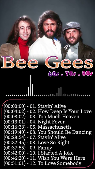 BeeGees 💋 Greatest Hits Full Album 🔍 The Best Songs Of BeeGees Playlist Short 9
