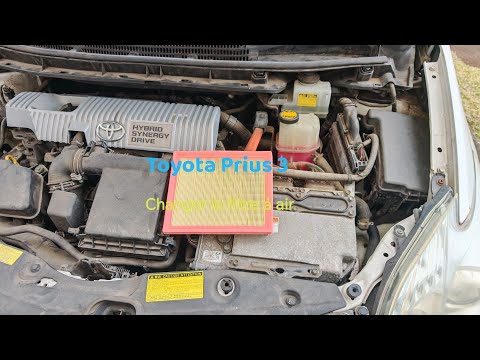 How to replace the air filter on a Toyota Prius 3 hybrid 💪😉