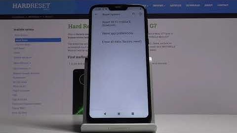 How to Reset App Preferences in MOTOROLA Moto G7