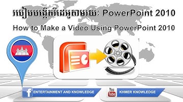 How to make a video using Powerpoint 2010 - Khmer Knowledge