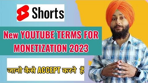 New Youtube Terms of Service 2023 for Shorts monetization|how to accept new terms on Mobile|