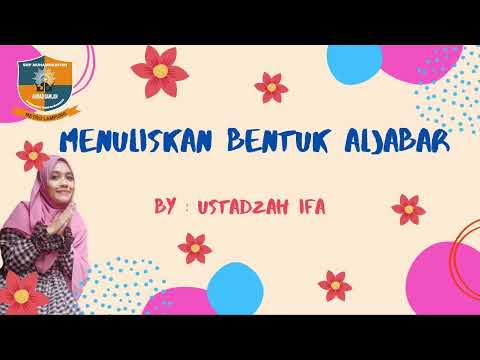 Aljabar 3: " Menuliskan Bentuk Aljabar"