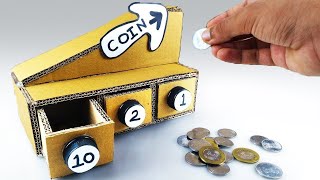 Bozuk Para Ayırma Makinesi Nasıl Yapılır ?/DIY Coin Sorting Machine From Cardboard