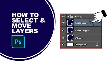 How to select and move layers in Photoshop