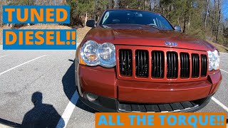 Tuned Straight Piped Diesel Jeep Road Test!! + Boosted Launches!!